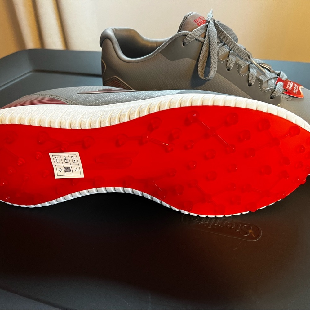 Skechers Gray and Red Golf Shoes - Picture 5 of 5